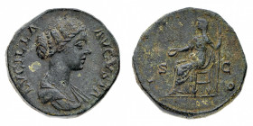 Marco Aurelio (161-180 d.C.)
Sesterzio al nome e con l'effigie di Lucilla, figlia dell'Imperatore, databile al 163 d.C. - Zecca: Roma - Diritto: bust...