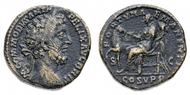 Commodo (180-192 d.C.)
Sesterzio databile al periodo 186-189 d.C. - Zecca: Roma...