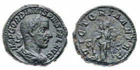 Gordiano III (238-244 d.C.)
Asse databile al 240 d.C. - Zecca: Roma - Diritto: busto laureato, drappeggiato e corazzato dell'Imperatore a destra - Ro...