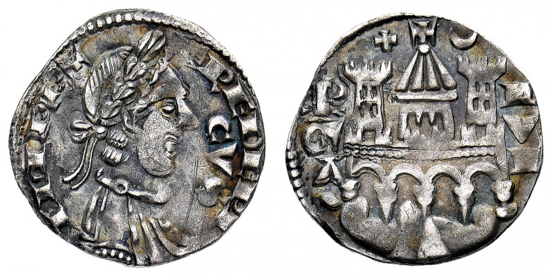 Bergamo
Federico II di Svevia (1218-1250) - Mezzo Grosso - Diritto: busto laure...
