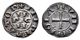 Milano
Enrico VI di Svevia (1190-1196) - Grosso da 6 Denari - Diritto: legenda su tre righe - Rovescio: croce entro cerchio rigato - gr. 2,06 - Rara ...