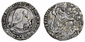 Ducato di Milano
Galeazzo Maria Sforza (1466-1476) - Grosso da 4 Soldi - Diritto: busto corazzato del Duca a destra - Rovescio: Sant'Ambrogio stante ...