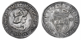 Ducato di Milano
Ludovico XII D'Orleans (1500-1512) - Grosse regale da 12 a 15 Soldi - Diritto: busto con berretto di Ludovico a destra - Rovescio: s...