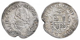 Ducato di Milano
Filippo II di Spagna (1556-1598) - Scudo o Ducatone 1594 - Diritto: busto corazzato con gorgiera del Duca a destra - Rovescio: stemm...