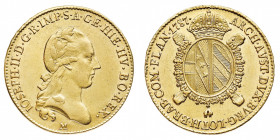Ducato di Milano
Giuseppe II d'Asburgo (1780-1790) - Sovrana 1787 - Diritto: testa laureata di Giuseppe II a destra - Rovescio: stemma coronato e cir...