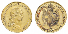 Ducato di Milano
Francesco II d'Asburgo (1792-1800) - Sovrana 1793 - Diritto: testa laureata di Francesco II a destra - Rovescio: stemma coronato e c...