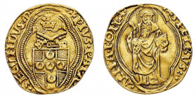 Stati Pontifici
Pio II (1458-1464) - Ducato - Zecca: Roma - Diritto: stemma sormontato dalle chiavi decussate e dalla tiara in tripla cornice perlata...