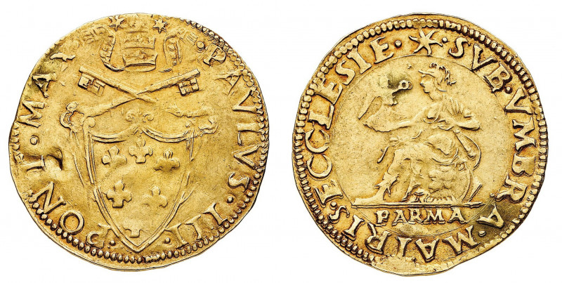 Stati Pontifici
Paolo III (1534-1549) - Scudo d'oro - Zecca: Parma - Diritto: s...