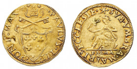 Stati Pontifici
Paolo III (1534-1549) - Scudo d'oro - Zecca: Parma - Diritto: stemma sormontato dalle chiavi decussate e dalla tiara - Rovescio: Pall...