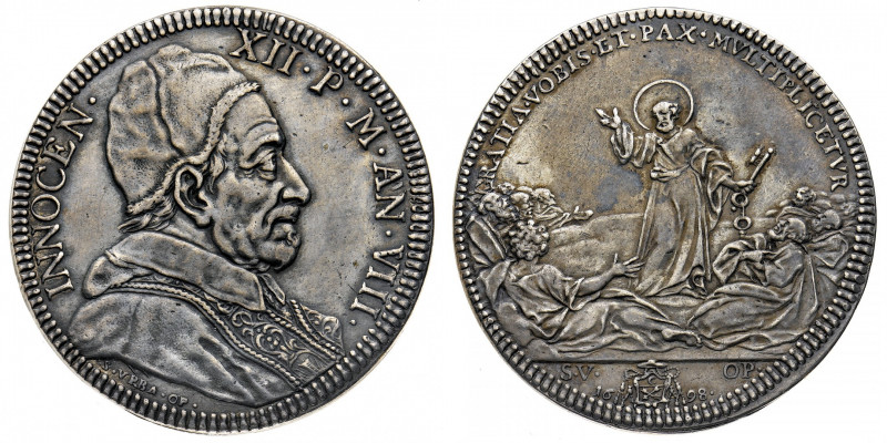 Stati Pontifici
Innocenzo XII (1691-1700) - Piastra 1698 Anno VIII - Zecca: Rom...