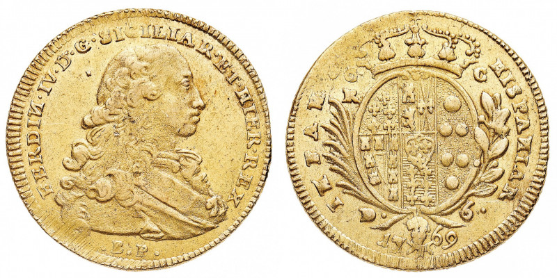Regno di Napoli
Ferdinando IV di Borbone (1759-1799) - 6 Ducati 1769 - Zecca: N...