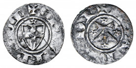 Edoardo (1323-1329)
Forte speronato con lettera A - Zecca: probabilmente San Maurizio d'Agauno - Diritto: stemma di Casa Savoia sormontato da una rot...