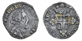 Carlo Emanuele I (1580-1630)
Da 2 Fiorini 1629 - Zecca: Vercelli - Diritto: busto corazzato del Duca a desta con collare alla spagnola - Rovescio: st...