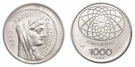 1.000 Lire Concordia 1970 - Insieme della Prova e dell'esemplare ordinario - Zecca: Roma - In astuccio originale - Rara - FDC (Gig. n. P1) (Mont. n. 7...