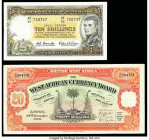 Australia Reserve Bank 10 Shillings ND (1961-65) Pick 33a Very Fine; British West Africa West African Currency Board 20 Shillings 24.12.1948 Pick 8b V...