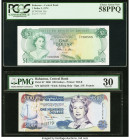Bahamas Central Bank 1; 100 Dollars 1974; 2000 Pick 35b; 67 Two Examples PCGS Choice About New 58PPQ; PMG Very Fine 30. 

HID09801242017

© 2020 Herit...
