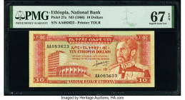Ethiopia National Bank 10 Dollars ND (1966) Pick 27a PMG Superb Gem Unc 67 EPQ. 

HID09801242017

© 2020 Heritage Auctions | All Rights Reserved