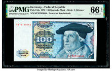 Germany Federal Republic Deutsche Bundesbank 100 Deutsche Mark 1970 Pick 34a PMG Gem Uncirculated 66 EPQ. 

HID09801242017

© 2020 Heritage Auctions |...