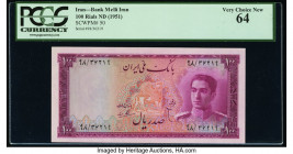 Iran Bank Melli 100 Rials ND (1951) Pick 50 PCGS Very Choice New 64. 

HID09801242017

© 2020 Heritage Auctions | All Rights Reserved