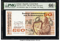 Ireland - Republic Central Bank of Ireland 50 Pounds 1.11.1982 Pick 74a PMG Gem Uncirculated 66 EPQ. 

HID09801242017

© 2020 Heritage Auctions | All ...