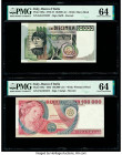 Italy Banco d'Italia 10,000; 100,000 Lire 1976-78; 1982 Pick 106a; 108c Two Examples PMG Choice Uncirculated 64 (2). 

HID09801242017

© 2020 Heritage...