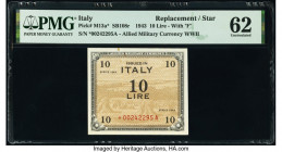 Italy Allied Military Currency 10 Lire 1943 Pick M13a* Replacement PMG Uncirculated 62. Rust.

HID09801242017

© 2020 Heritage Auctions | All Rights R...