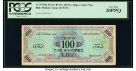 Italy Allied Military Currency 100 Lire 1943 Pick M21* Replacement PCGS Very Fine 20PPQ. 

HID09801242017

© 2020 Heritage Auctions | All Rights Reser...