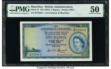 Mauritius Government of Mauritius 5 Rupees ND (1954) Pick 27 PMG About Uncirculated 50. 

HID09801242017

© 2020 Heritage Auctions | All Rights Reserv...