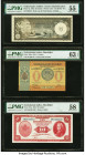 Netherlands Antilles Bank van de Nederlandse Antillen 25 Gulden 1962 Pick 3a PMG About Uncirculated 55; Netherlands Indies Government 1; 10 Gulden 15....