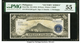 Philippines Philippine National Bank 20 Pesos ND (1944) Pick 98a PMG About Uncirculated 55. 

HID09801242017

© 2020 Heritage Auctions | All Rights Re...
