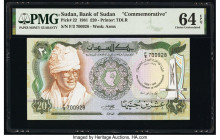 Sudan Bank of Sudan 20 Pounds 1981 Pick 22 Commemorative PMG Choice Uncirculated 64 EPQ. 

HID09801242017

© 2020 Heritage Auctions | All Rights Reser...