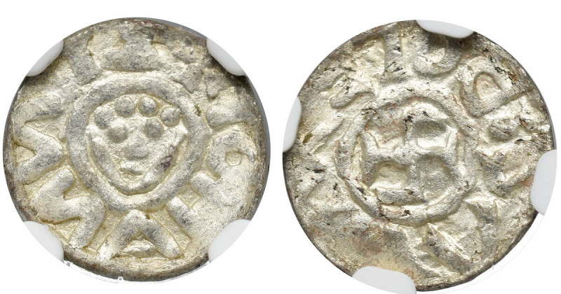 Bolislaus III as Duke of Schlesien, Denarius without date, Breslau (before 1107)...