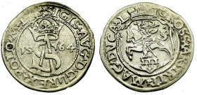 Sigismund II Augustus, 3 groschen 1564, Vilnius - L/L