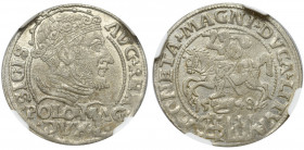 Sigismund II Augustus, Grossus 1548, Vilnius - NGC MS63 MAX RRRR