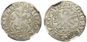 Sigismund II Augustus, Halfgroat 1546, Vilnius - NGC MS63 2-MAX