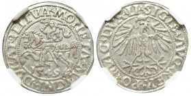 Sigismund II Augustus, Halfgroat 1549, Vilnius - LI/LITVA NGC MS65 2-MAX