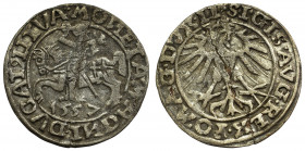 Sigismund II August, Half-groat 1557, Vilnius - LI/LITVA
