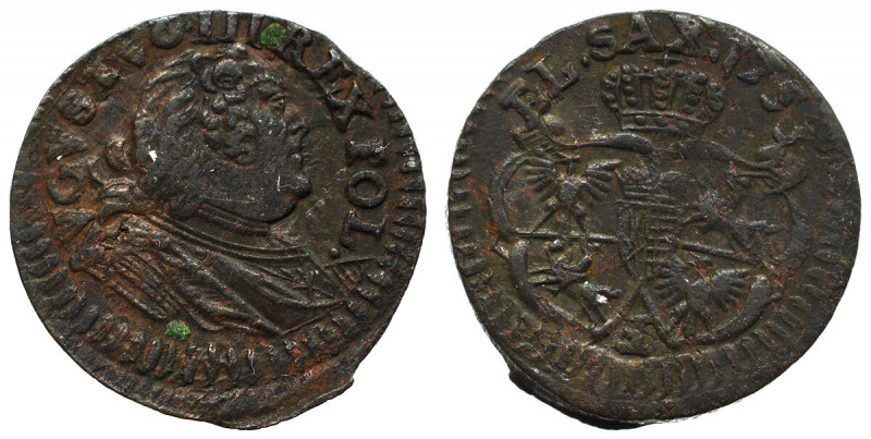 August III, Solidus 1753 Ładny egzemplarz. Patyna, nalot. Reference: Kopicki
Gr...