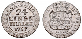 August III Sas, 1/24 talara 1757, Drezno