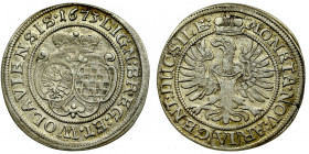 Śląsk, księstwo legnicko-brzesko-wołowskie, Ludwika (regentka), 6 krajcarów 1673, Brzeg