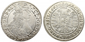 Śląsk, Leopold I, 15 Krajcarów 1663 Wrocław