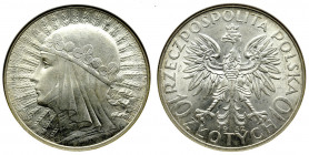 II Republic of Poland, 10 zlotych 1932, Women's Head, London- NGC MS62 MAX