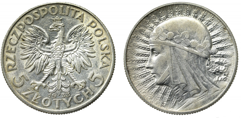 II Republic of Poland, 5 zloty 1933 Polonia Bardzo ładnie zachowany egzemplarz. ...