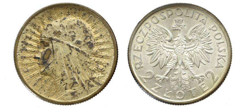 II Republic of Poland, 2 zloty 1933 Polonia Piękny egzemplarz w nierównomiernej ...