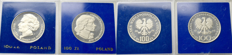 PRL, Zestaw 100-złotówek Okołomennicze stany zachowania. 

Polen, Poland