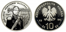 III RP, 10 złotych 1996 200 lecie Powstania Mazurka Dąbrowskiego