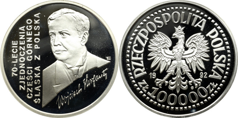 III Republic of Poland, 200.000 zloty 1992 Znakomity, menniczy egzemplarz wybity...