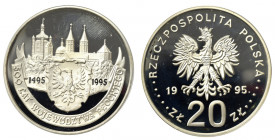 III RP, 20 złotych 1995 500 lat Województwa Płockiego