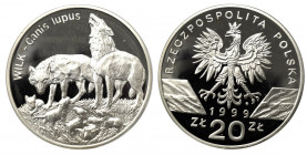 III RP, 20 złotych 1999 Wilk