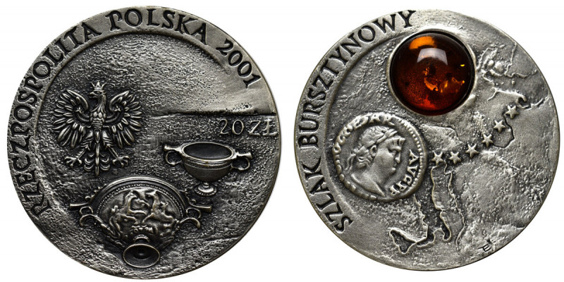 III RP, 20 złotych 2001 Szlak bursztynowy Menniczy egzemplarz.

Grade: UNC 
...